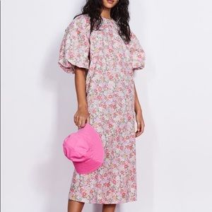 H&M Floral Puff Sleeve Dress